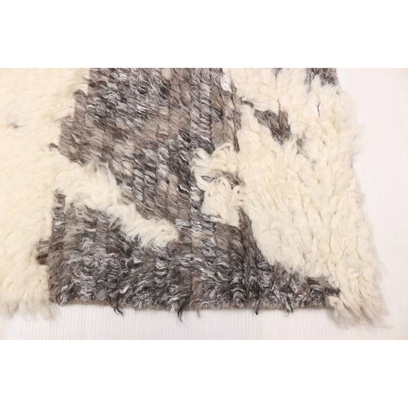 ECARPETGALLERY Hand-knotted Tangier Cream Wool Rug - 8'0 x 9'8