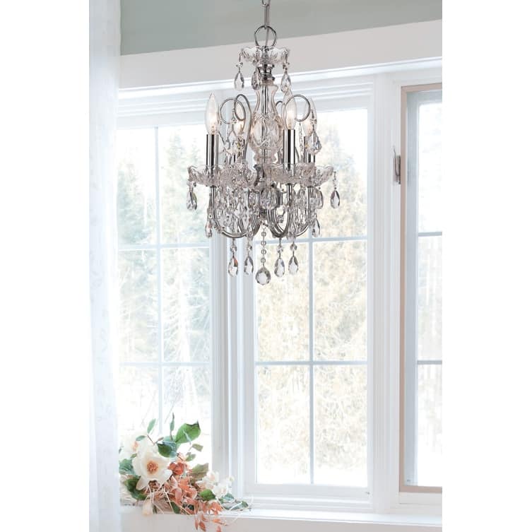 Crystorama Lighting Group Imperial 4 Light 12" Wide Chandelier with