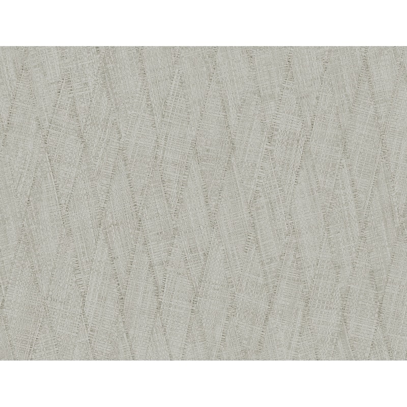 Seabrook Designs Sun Woven Embossed Vinyl Unpasted Wallpaper - 27 in W x 27 ft. L - Fog