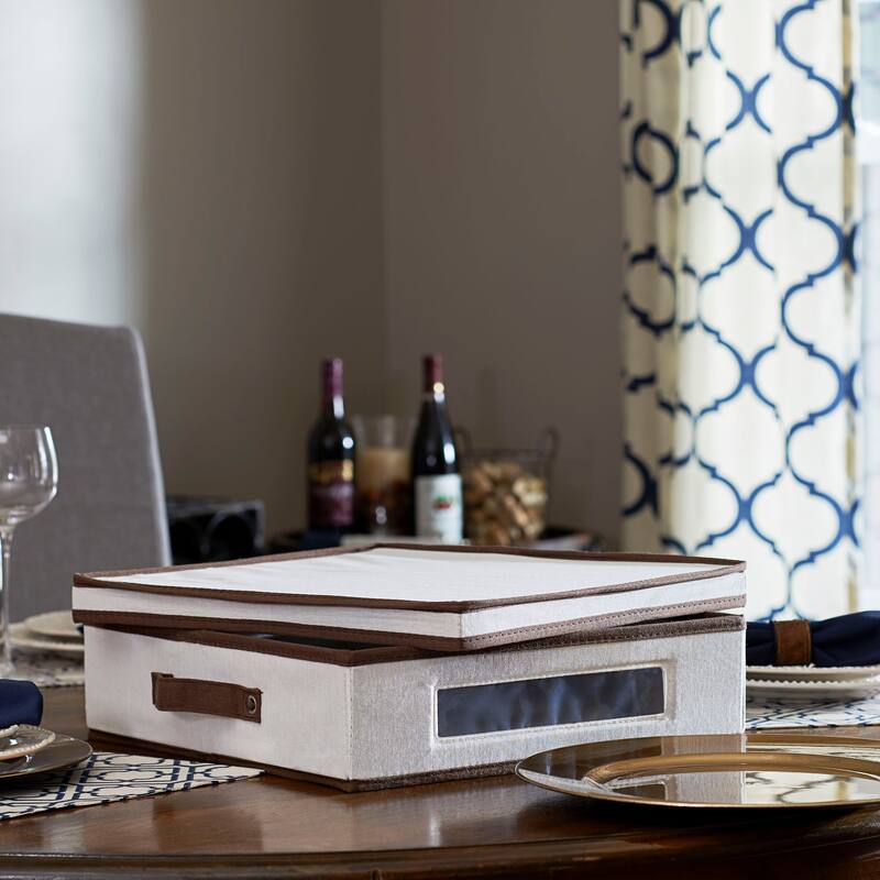 Household Essentials Plate Storage Box