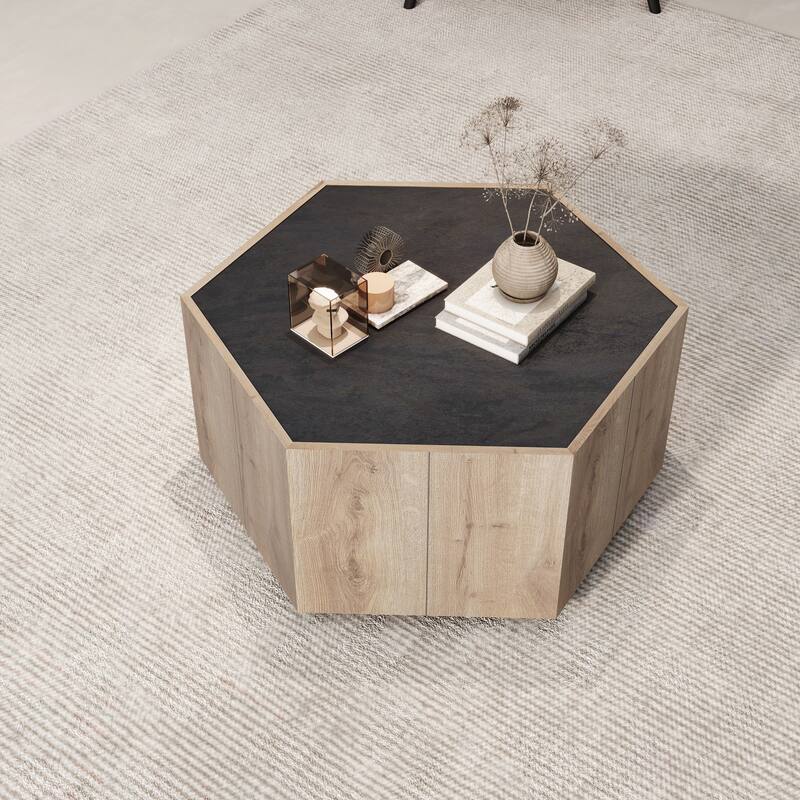 Garden Retro Living Room Coffee Table - Light Oak Coffee Table