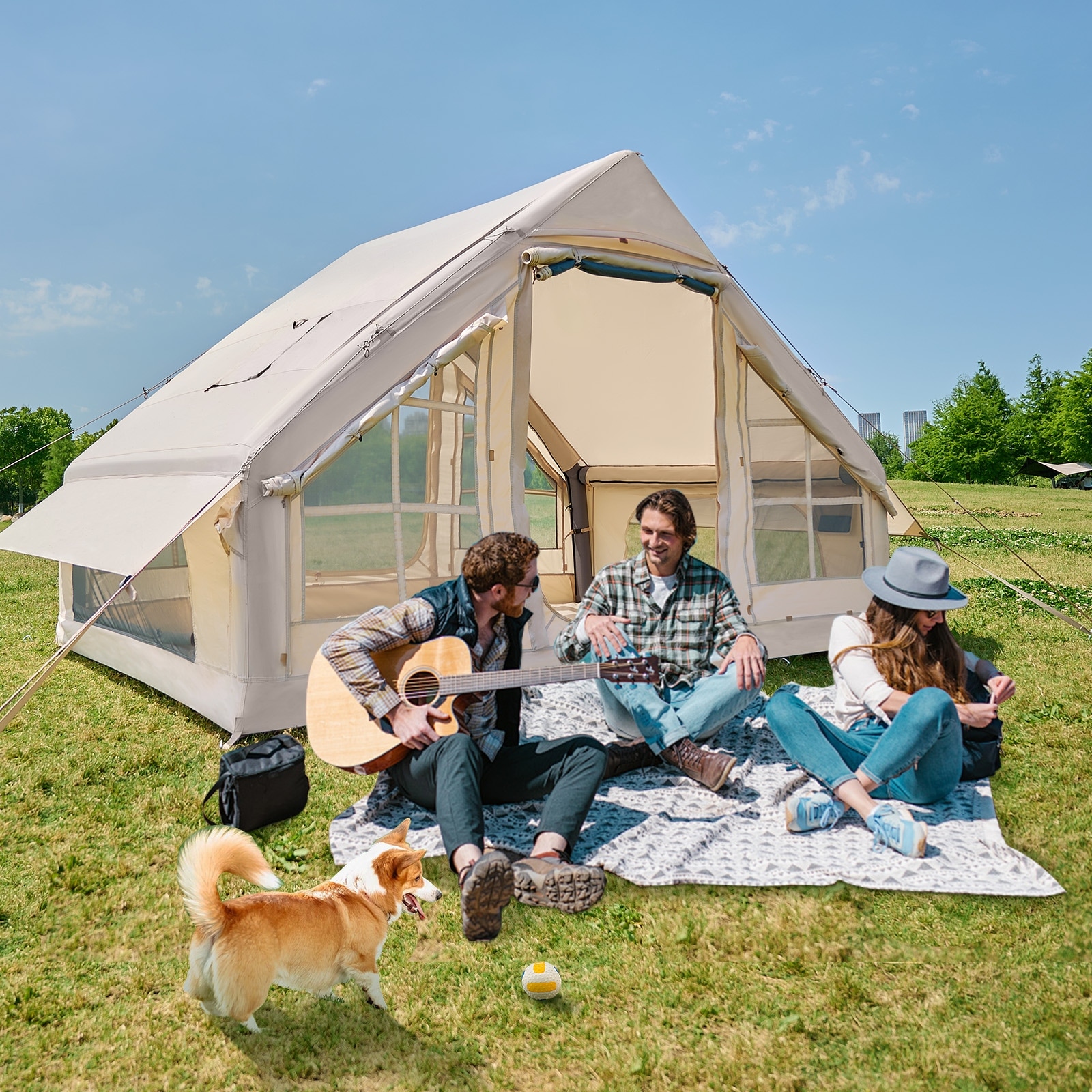 DoCred Inflatable Tent with Pump Extra Large Inflatable House Tents On Sale Bed Bath Beyond 40732726