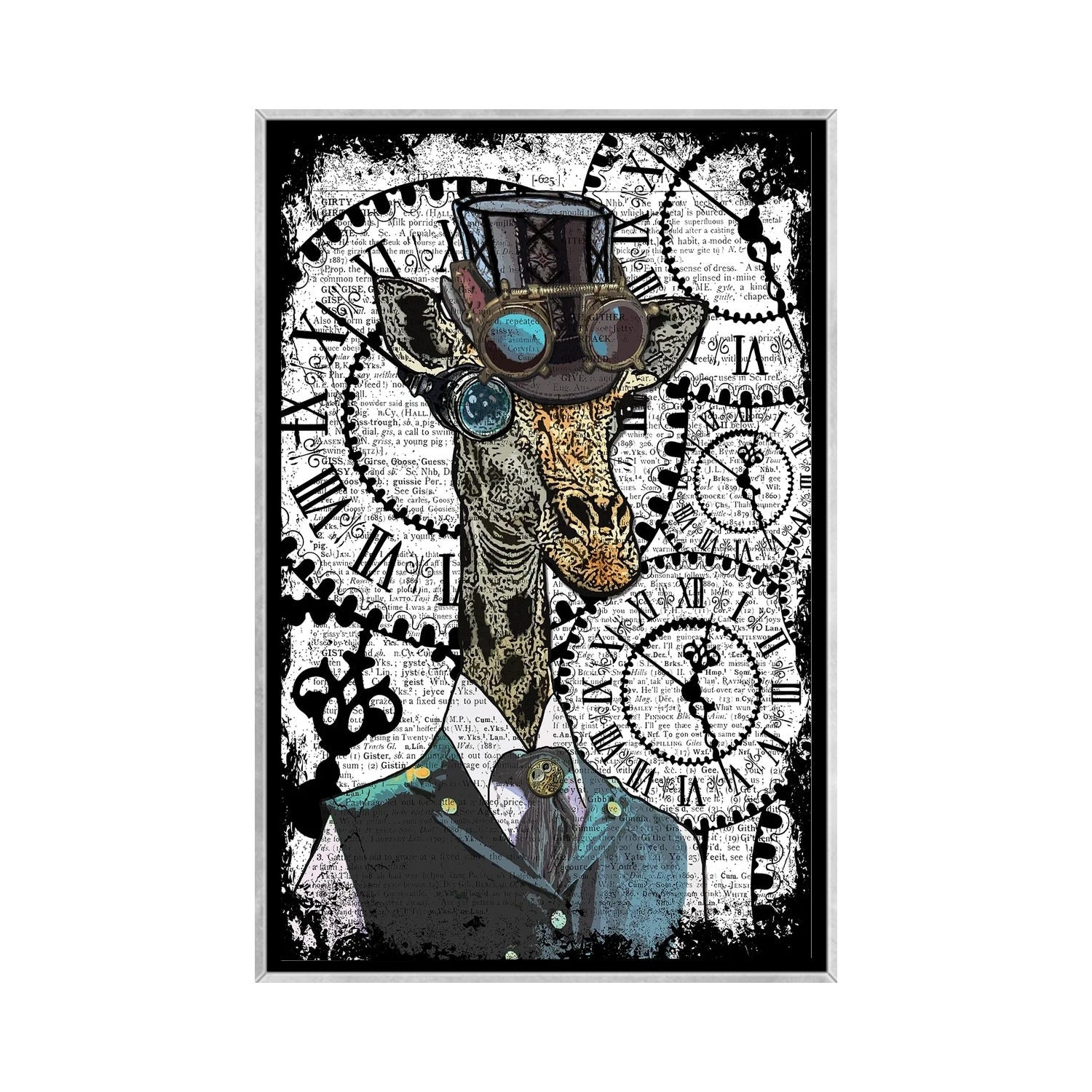 iCanvas "Steampunk Giraffe" by In the Frame Shop Framed