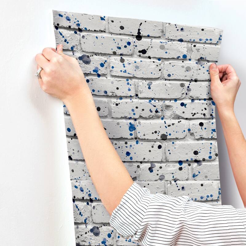 Advantage Splatter Wall Grey Abstract Wallpaper