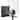 Calais Collection One-Light Matte Black Clear Glass Bath Vanity Light - 5 in x 7 in x 8.5 in