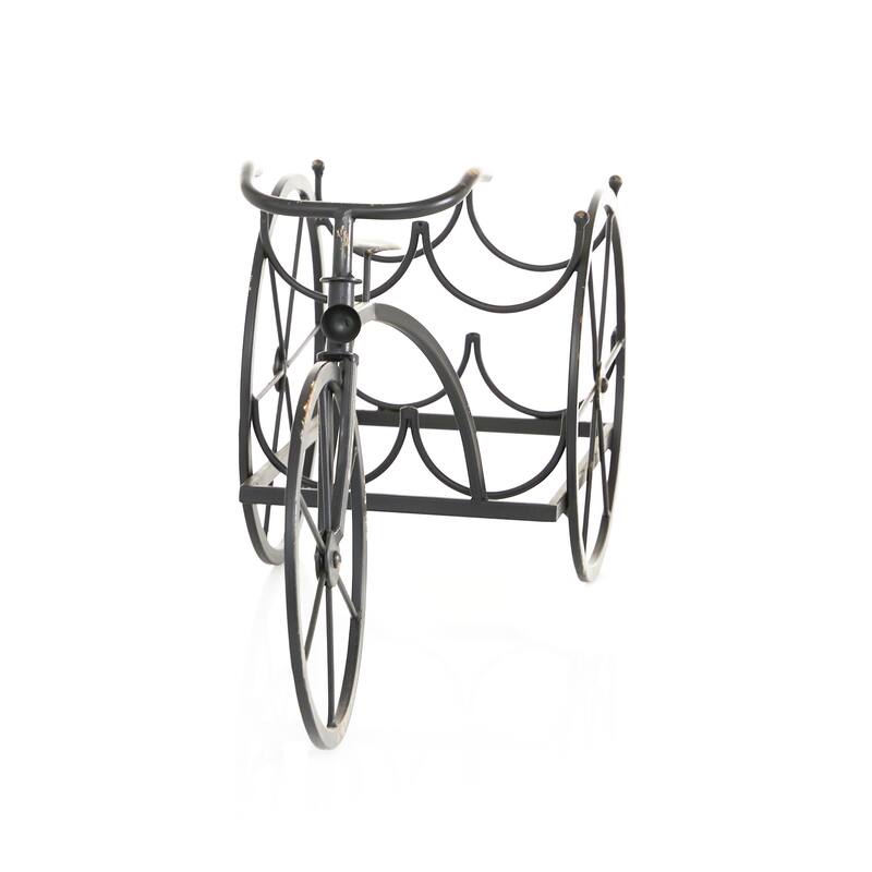 Black Metal Industrial Wine Rack 11 x 22 x 8 - 22 x 8 x 11