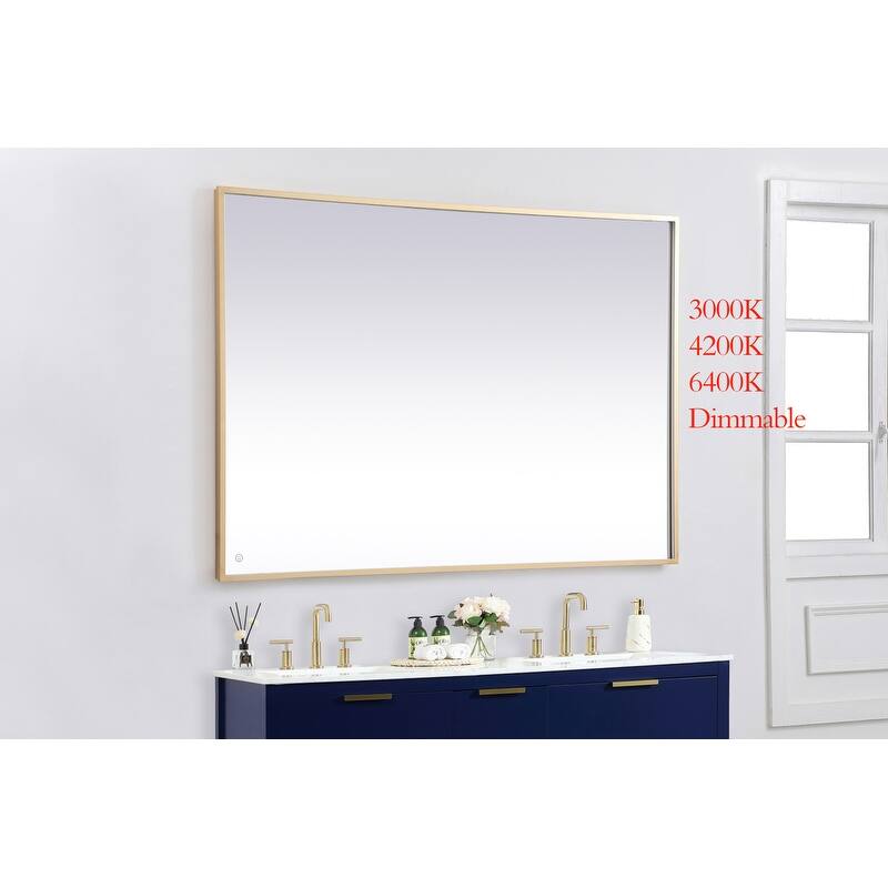 Indigo Home 42x60 inch LED mirror with adjustable color temperature
