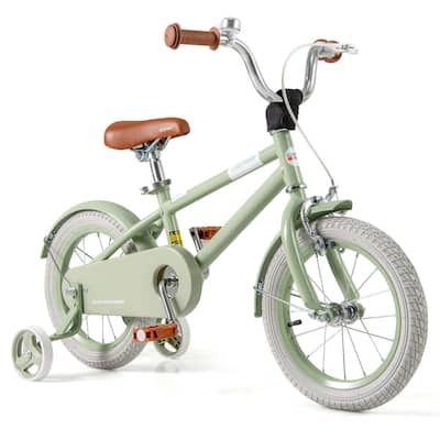 Costway 14" Kids Bike with Adjustable Saddle Handlebar Removable