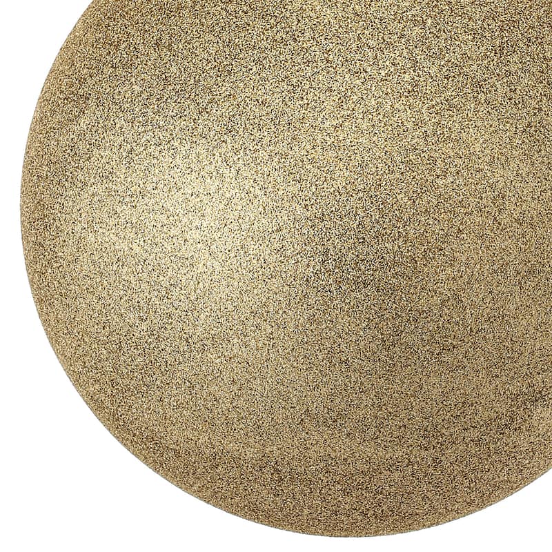 200mm Shatterproof Plastic Glitter Ball Set of 2
