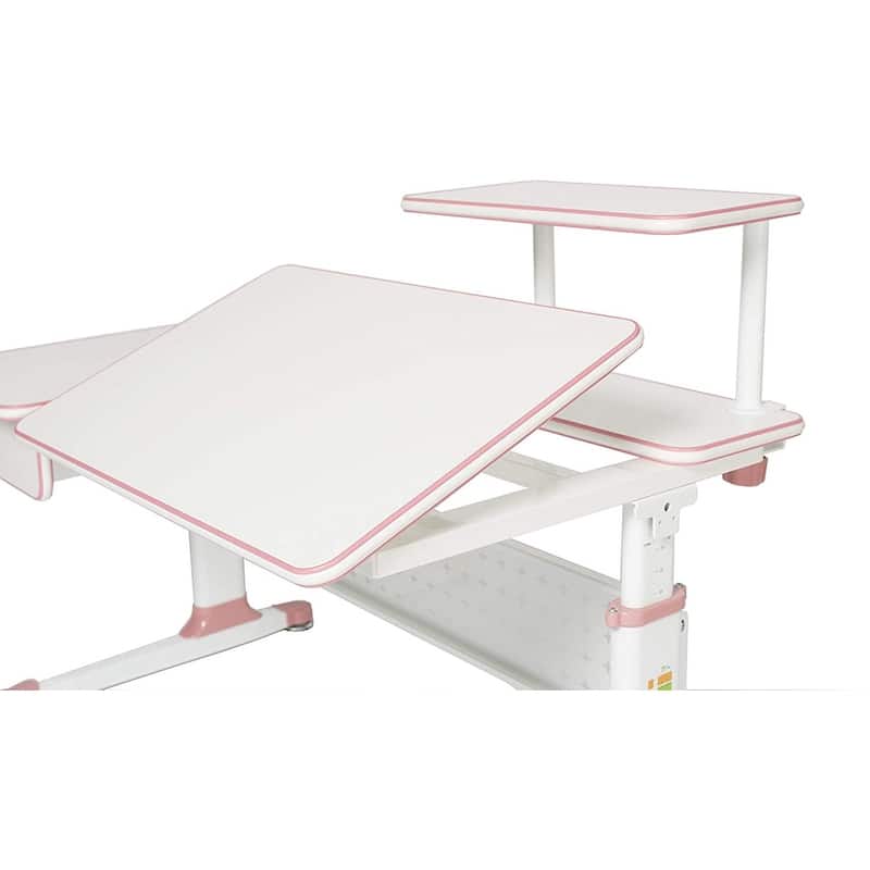 ApexDesk Little Soleil Kid's Height Adjustable Desk w/ Shelf & Drawer