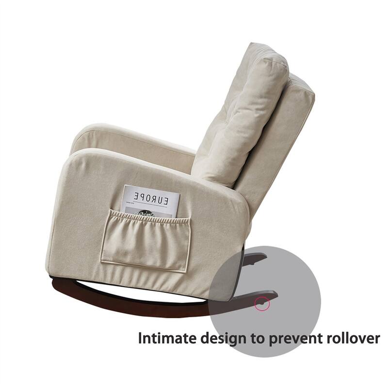 Living Room High Back TV Armchair Rocker, Lazy Recliner, Leisure Sofa