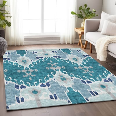 Premium Washable Super Soft Boho Ikat Mayfield Rug