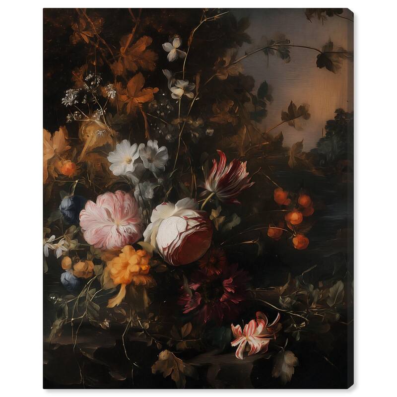 Shadowed Petal Secrets I Canvas by Art Remedy, Gallery Wrapped - 30" x 36"