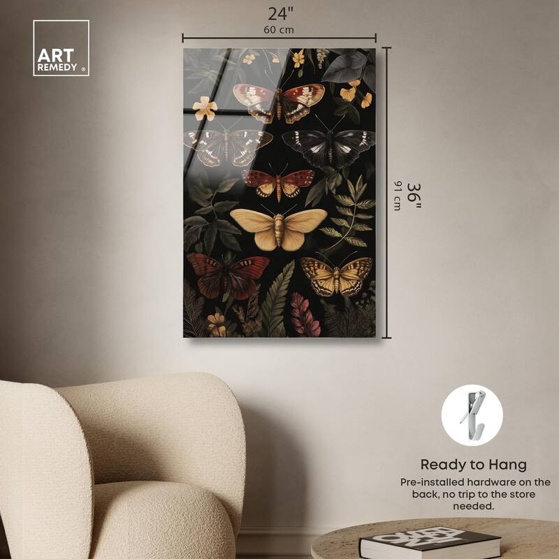 Winged Visitors III Acrylic by Art Remedy, Ready to Hang