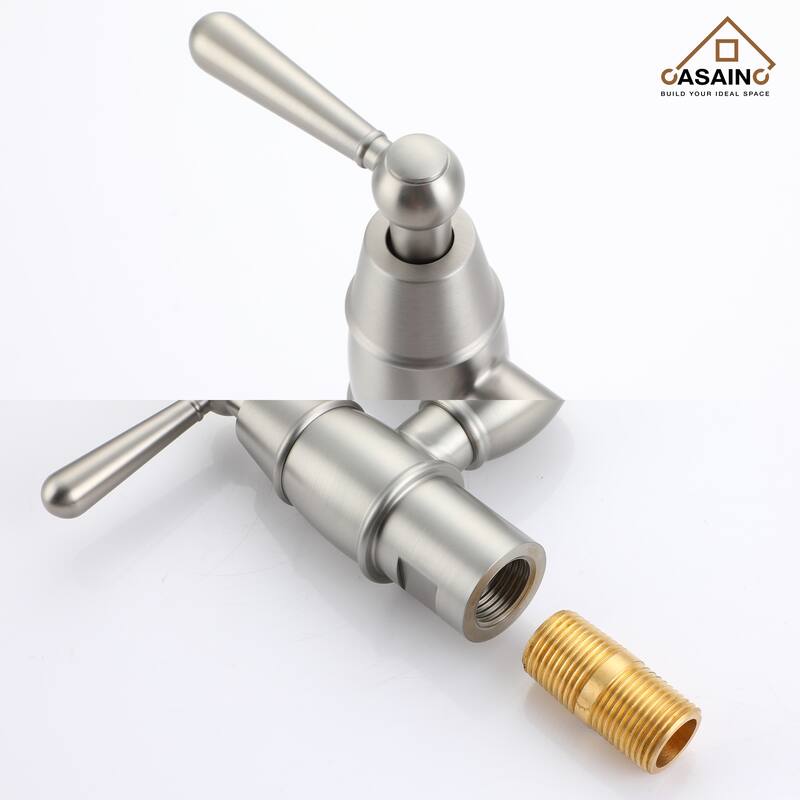 1.8 GPM Vintage Wall Mounted Pot Filler Kitchen Sink Faucet