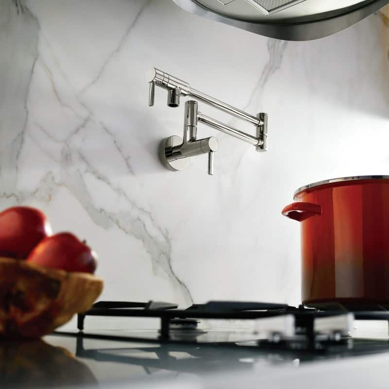 Moen 5.5 GPM Wall Mounted Double Handle Pot Filler