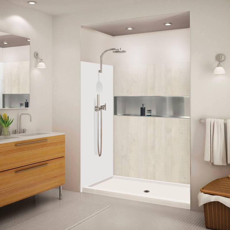 Transolid Expressions 60-in X 32-in X 72-in Glue to Wall Shower Kit - 32" x 60" x 72"