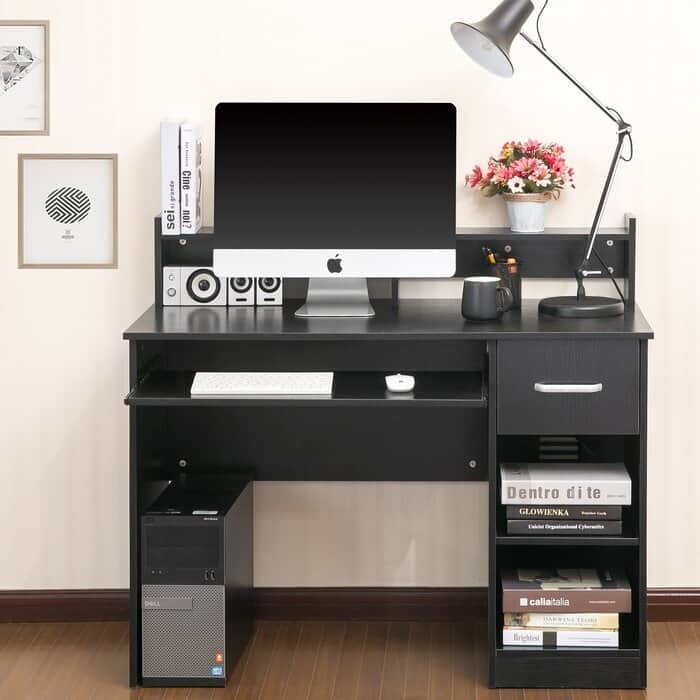 Porch & Den Alamo 43-inch Office Workstation PC Laptop Computer Desk