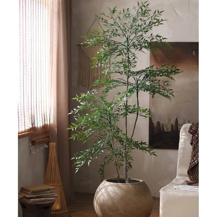 RusticReach Lifelike Nandina Indoor Tree