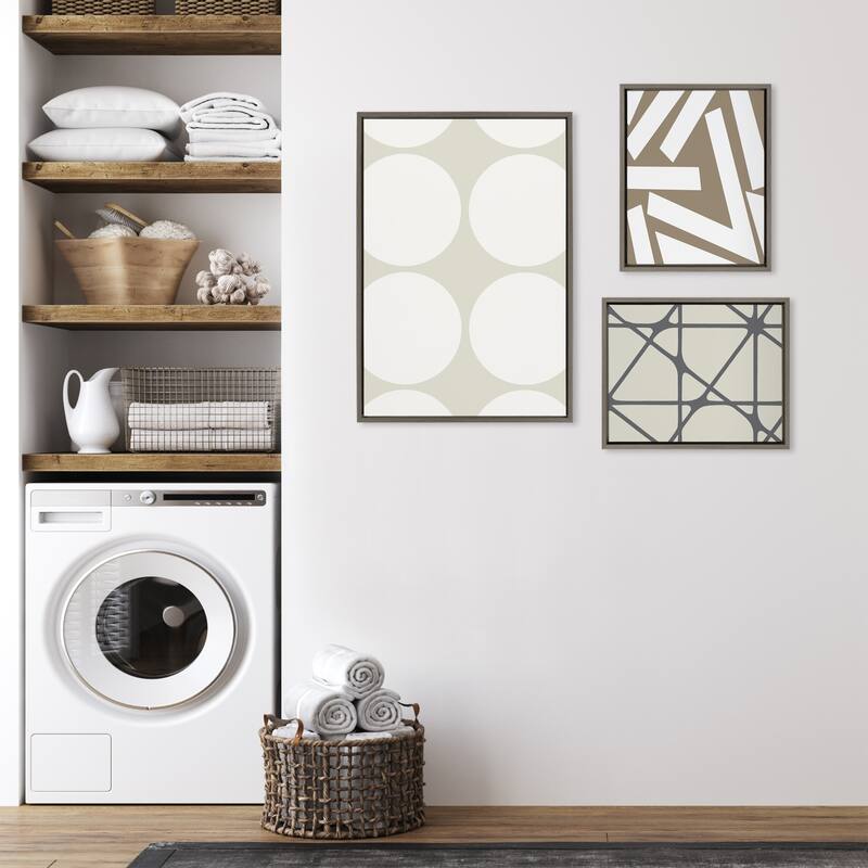 Kate and Laurel Sylvie Neutral Canvas by The Creative Bunch Studio