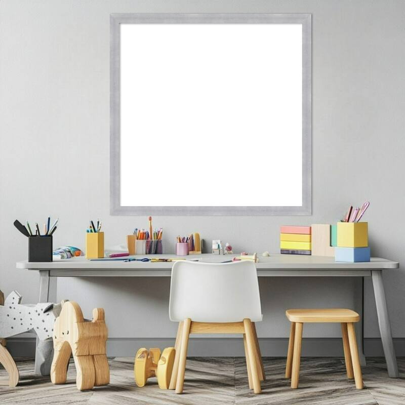 Amanti Art Grace Brushed Gold Narrow Framed Dry Erase Magnetic Board