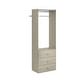 preview thumbnail 9 of 15, Easy Track Elite Laminate Closet Tower Kit Weathered Grey