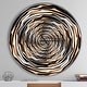 preview thumbnail 7 of 6, Designart 'Fractal Rotating Abstract Design' Large Modern Wall CLock 36 in. wide x 36 in. high