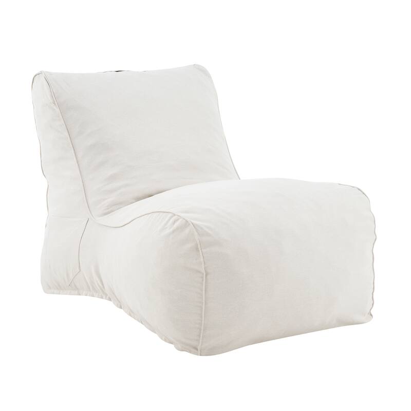 Christopher Knight Home - Moira Modern Outdoor Upholstered Bean Bag Chair with Shredded Foam Fill