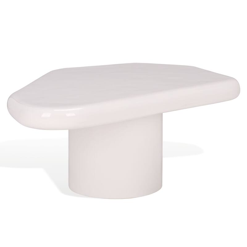 SAFAVIEH Couture Rhianna Concrete Coffee Table - 35"W x 28"D x 14"H