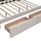 preview thumbnail 26 of 49, Upholstered Platform Bed with Drawers and Trundle, Queen Size, Linen Fabric, for Bedroom