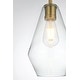 preview thumbnail 7 of 11, Elegant Lighting Gene Single Light 7" Wide Mini Pendant with Clear