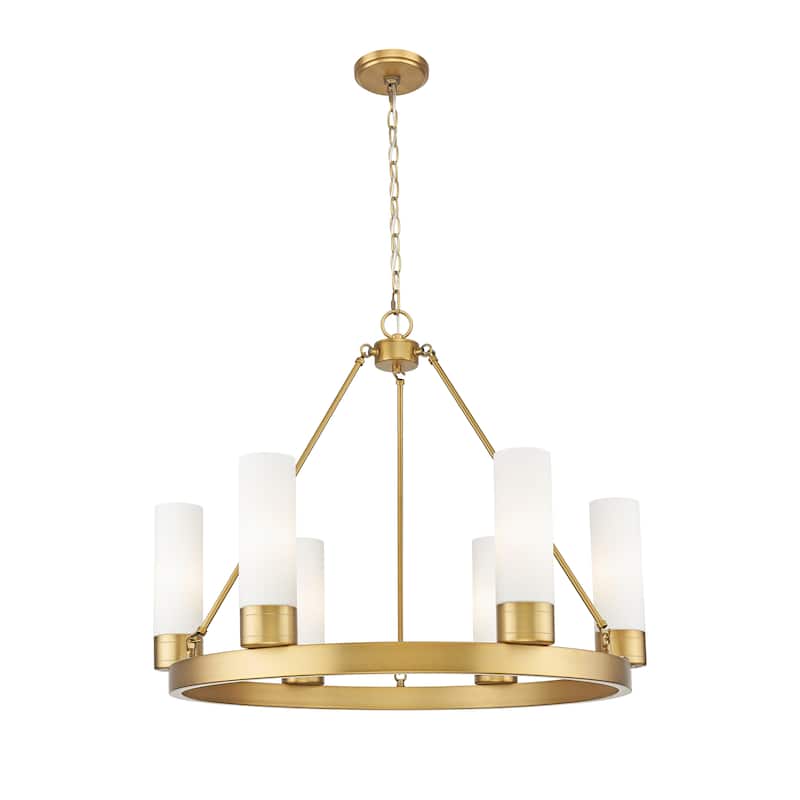 Innovations Lighting Downtown Urban - Boreas - 6 Light 29" Chandelier with 8" Shades
