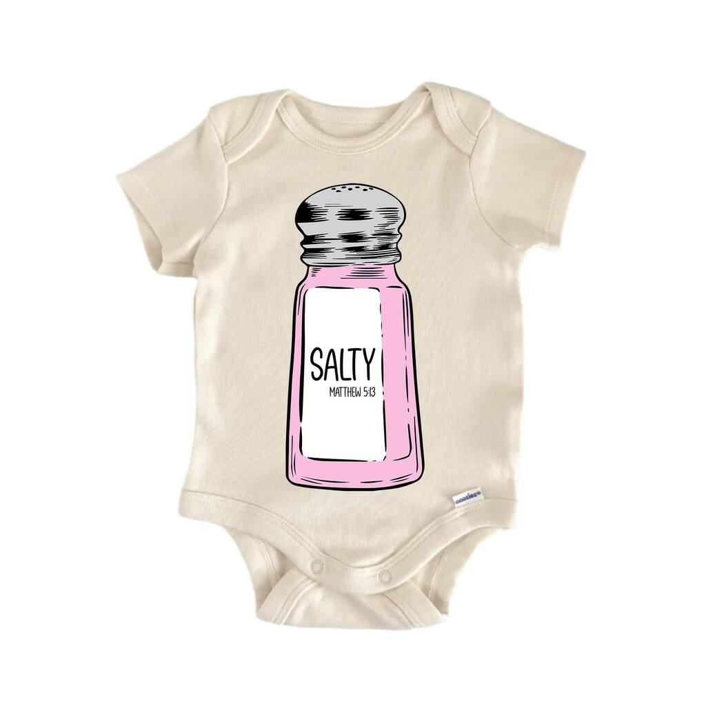 Salty Matthew Jesus Religious God Christian - Baby Boy Girl Clothes Bodysuit