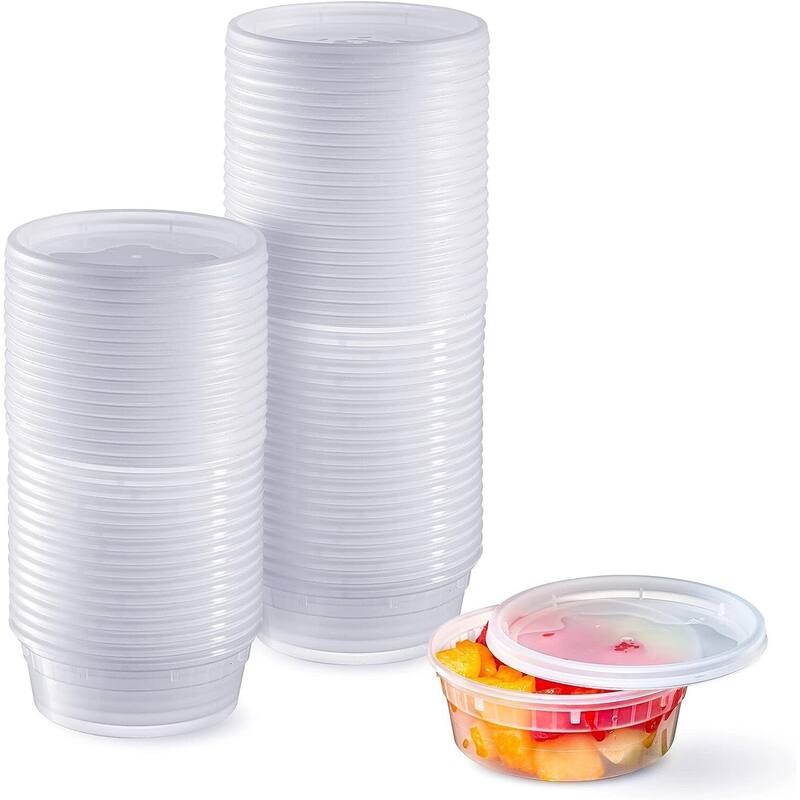 8 oz Round Deli Food Containers with Clear Lids Bed Bath & Beyond