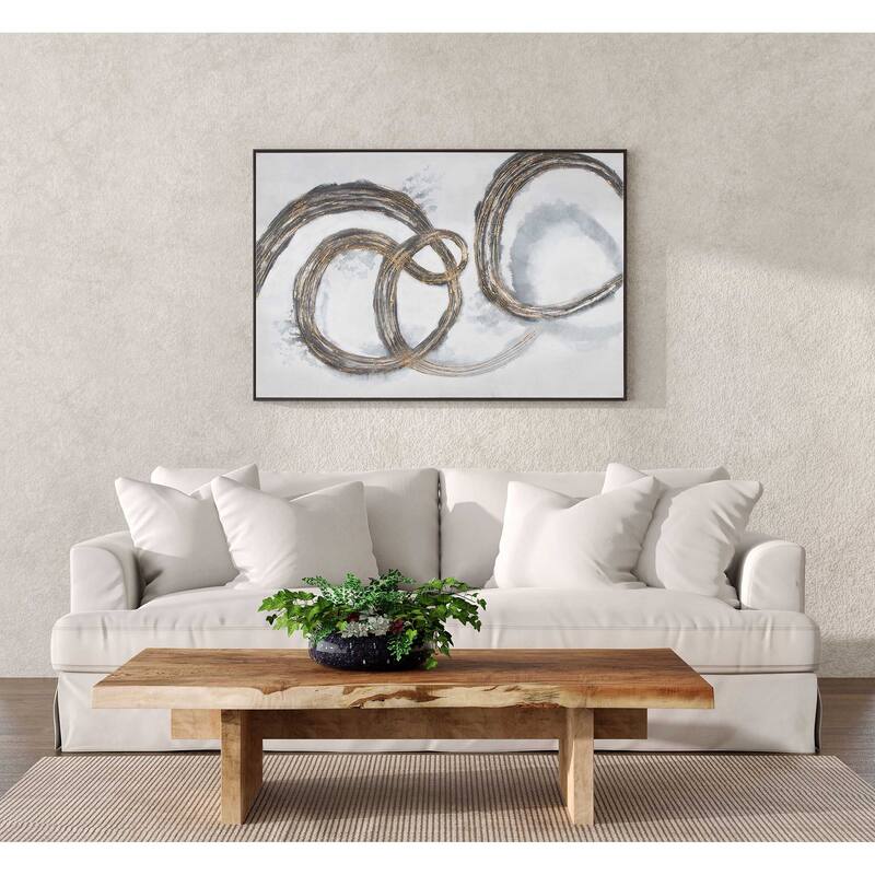 Boundless Enclosure, Framed Hand Painted Canvas