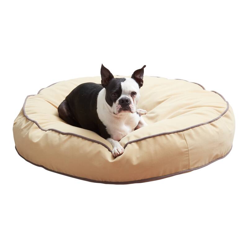 Scout Round Reversible Pillow Dog Bed - Medium (36") - Buttercream
