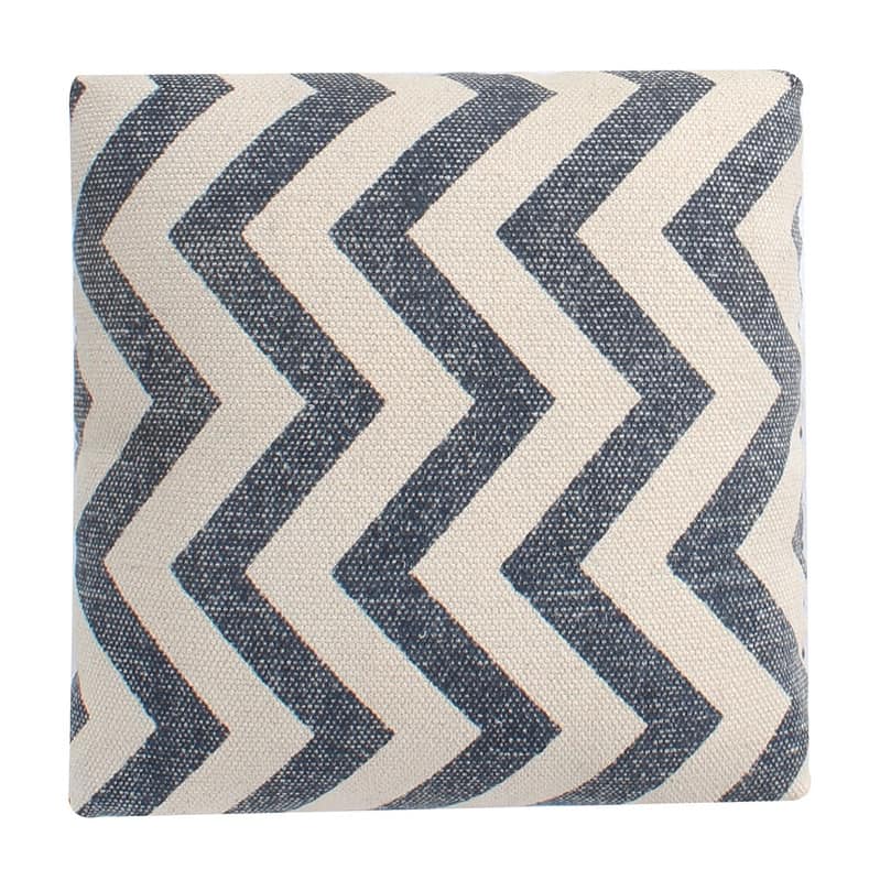 HERAT ORIENTAL Handmade Kilim Upholstered/Cushioned Wood Footstool