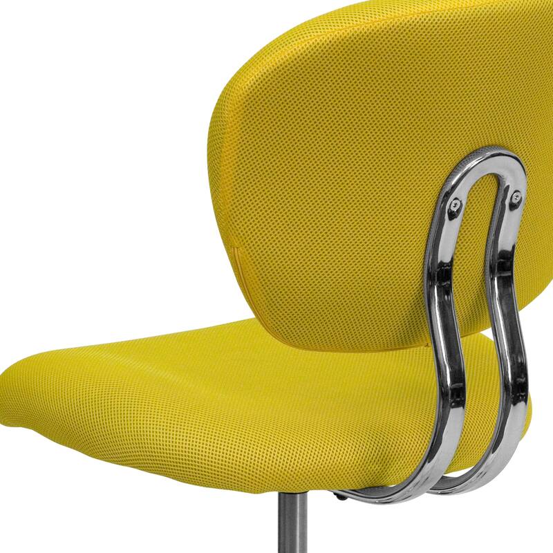 Mid-back Mesh Padded Swivel Task Office Chair with Chrome Base