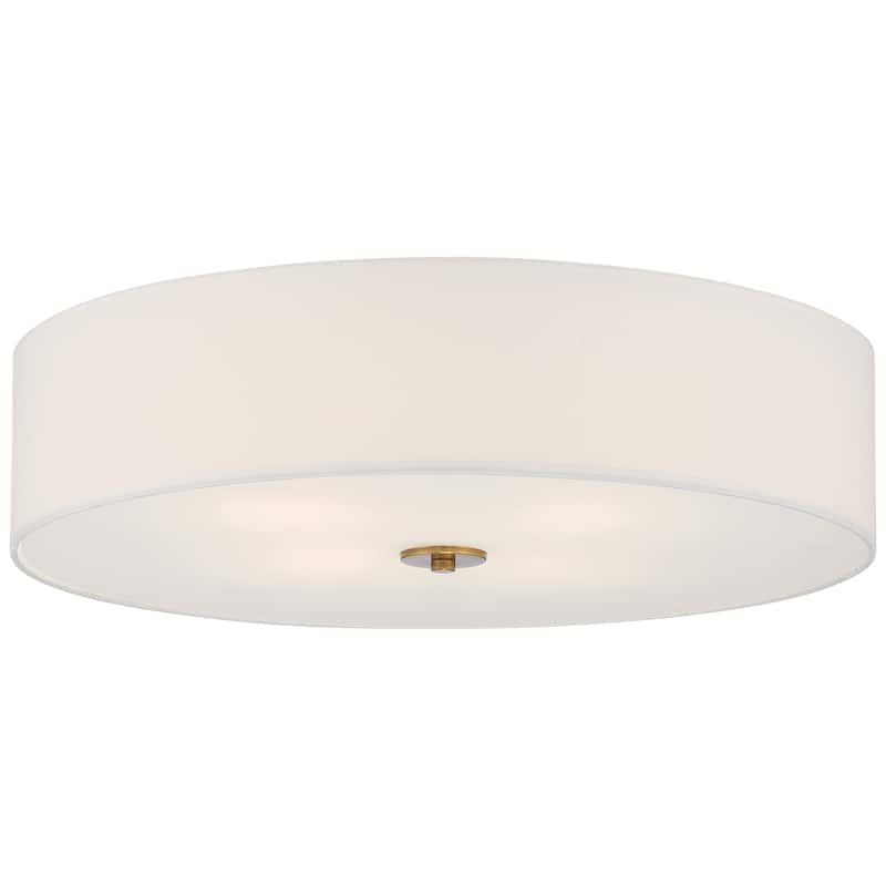Mid Town 24" LED Flush Mount Light - Antique Brushed Brass
