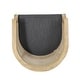 preview thumbnail 11 of 24, Roomfitters Natural Rattan Barrel Accent Chair, Cane Woven Backrest with Upholstered Seat
