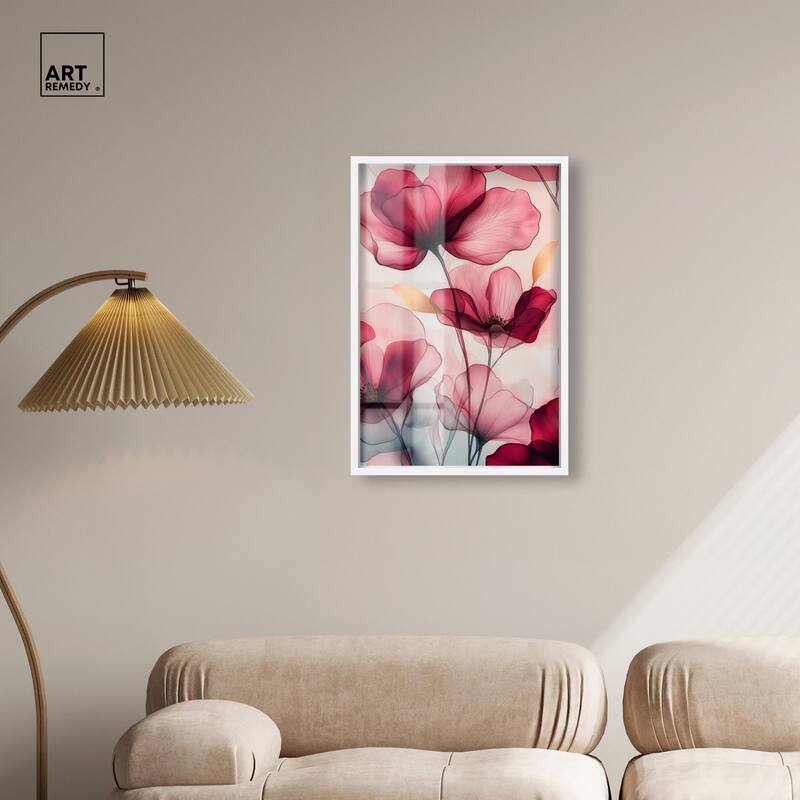 Chiffon Cherry Charm Shadowbox by Art Remedy