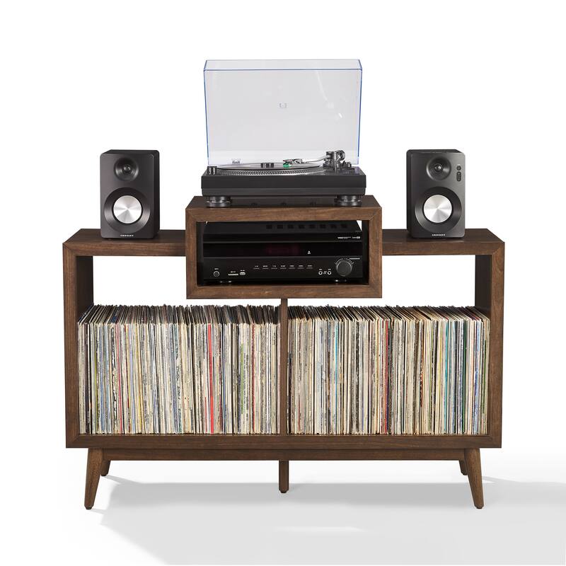 Crosley Nashville Medium Record Player Stand With Vinyl Storage