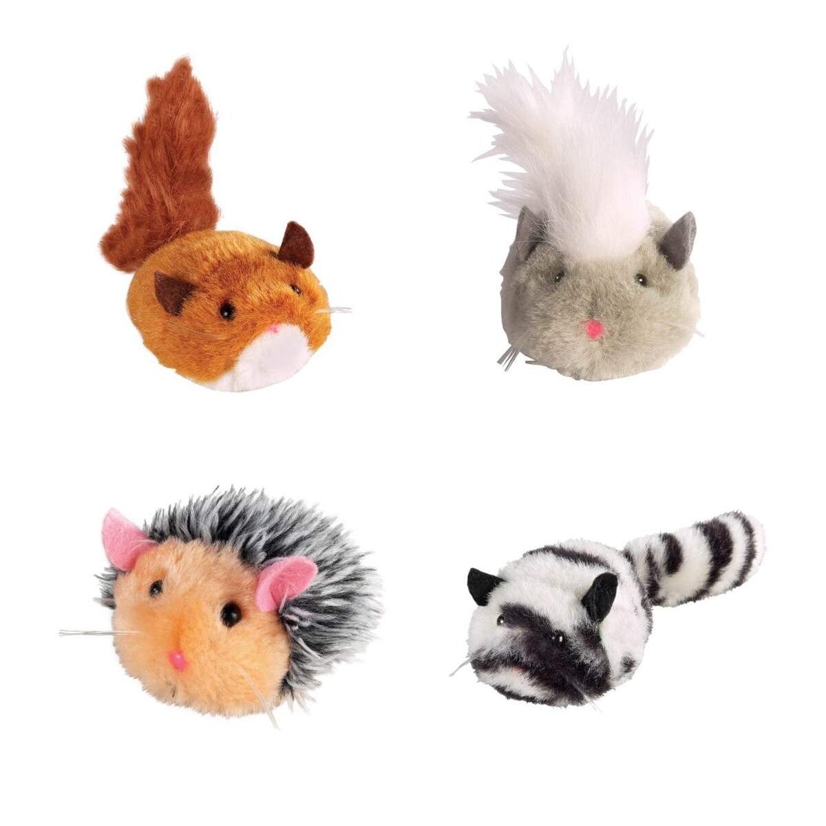 Shop Zanies Skedaddles Cat Toys Zeb The Raccoon Overstock