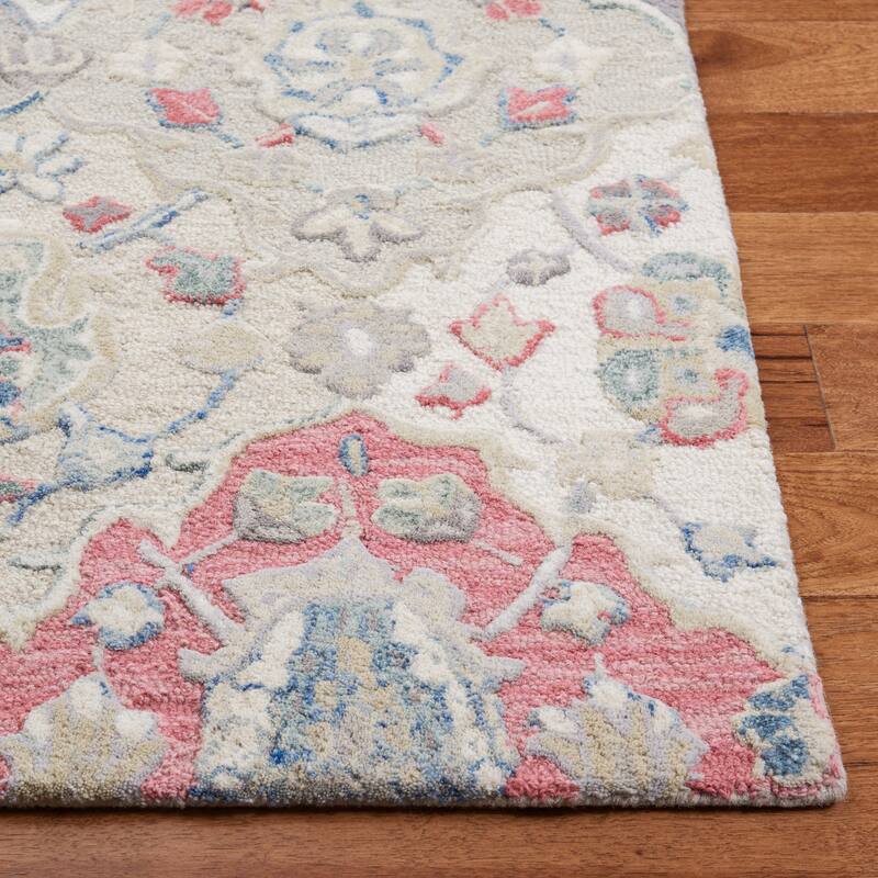 SAFAVIEH Handmade Glamour Noella Floral Wool Rug