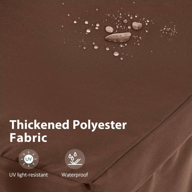 MCombo 3-Person Patio Swing Chair, Adjustable Canopy Hanging Swing, Removable Cushions, 4003