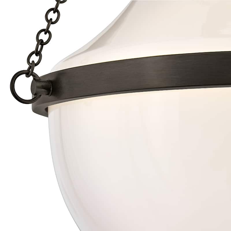 Hinkley Lighting 46891 Collins 15" Wide Semi-Flush Ceiling Fixture