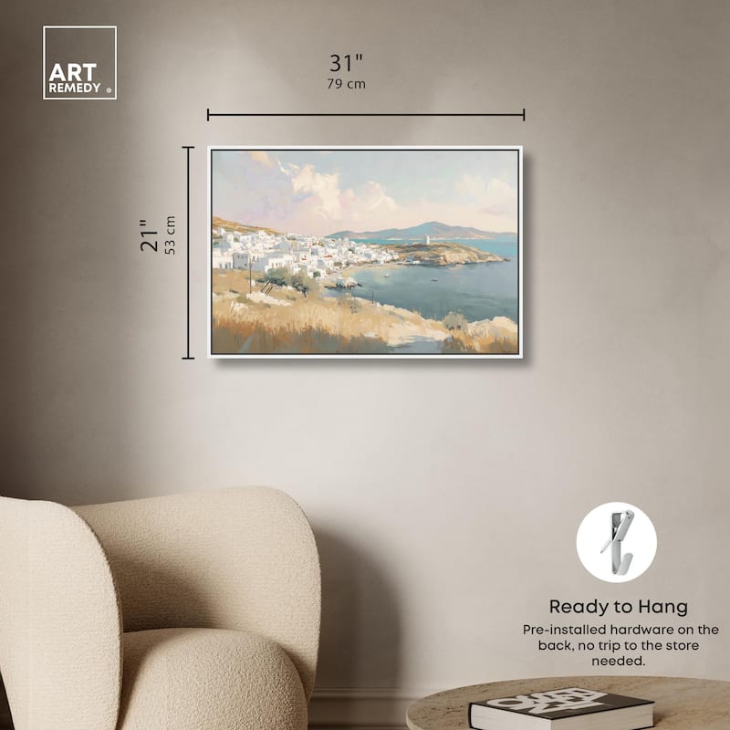 Sunrise Greece Canvas by Art Remedy
