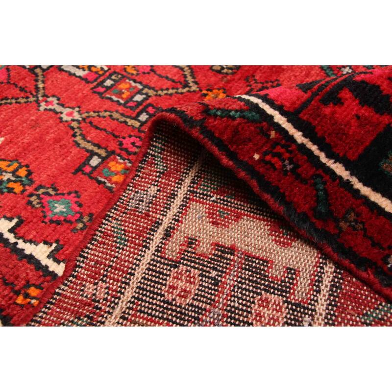 ECARPETGALLERY Hand-knotted Andelz Red Wool Rug - 4'5 x 8'2