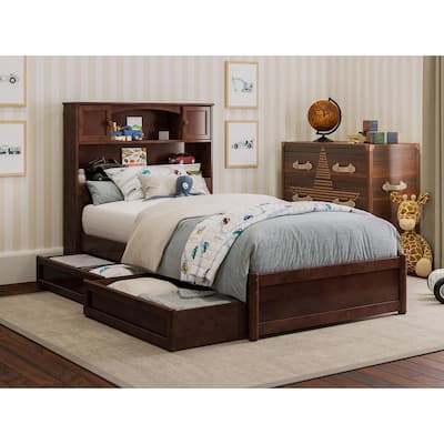 Hadley Platform Bed with Panel Footboard and Storage Drawers