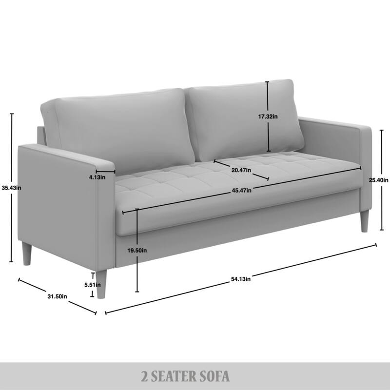 CraftPorch Contemporary Minimalist Linen Upholstered 3-Piece Living Room Set